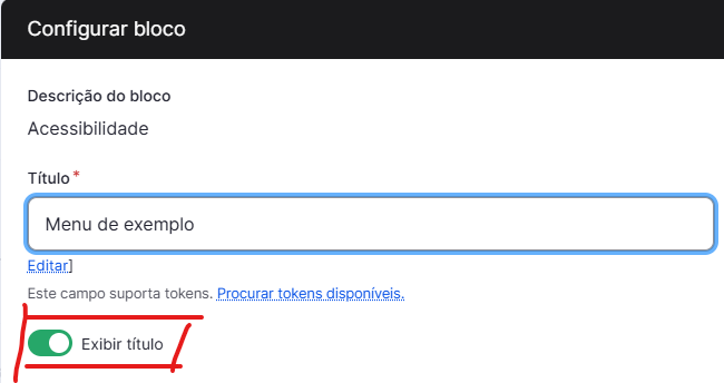 inserindo um item na barra de menus